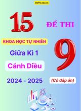 15 Đề thi Khoa Học Tự Nhiên 9 giữa Kì 1 Cánh Diều 2024-2025 (Có đáp án)